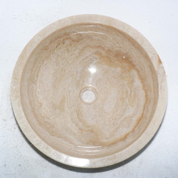 umywalka okrągła nablatowa z kamienia