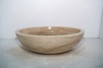 jasna umywalka okrągła nablatowa z kamienia