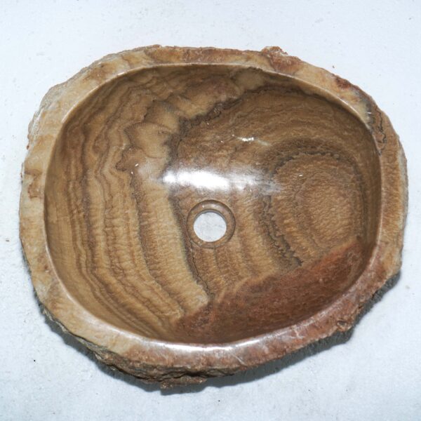 umywalka z onyksu nablatowa kamienna