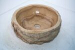 umywalka okrągła nablatowa z kamienia